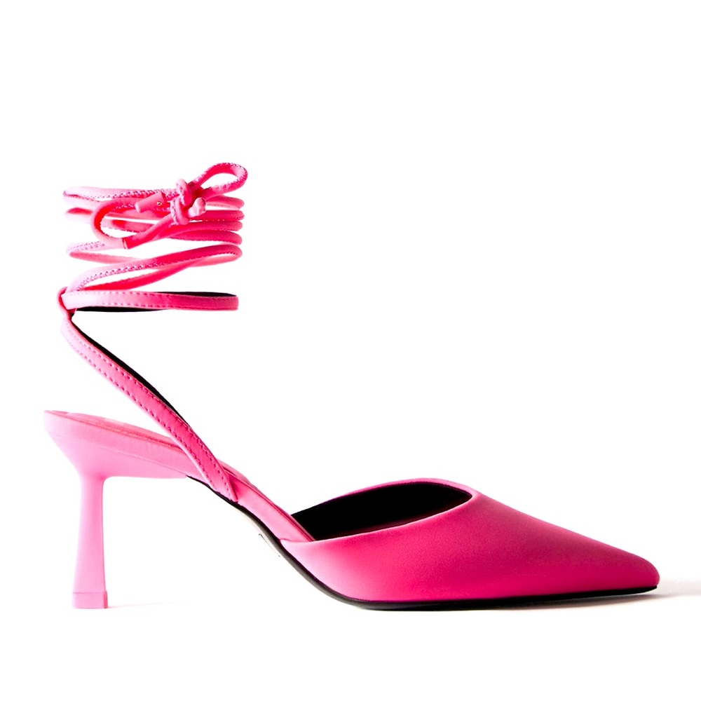 *BARBIE Trend Alert* Fabric Sling Back Heels NWT